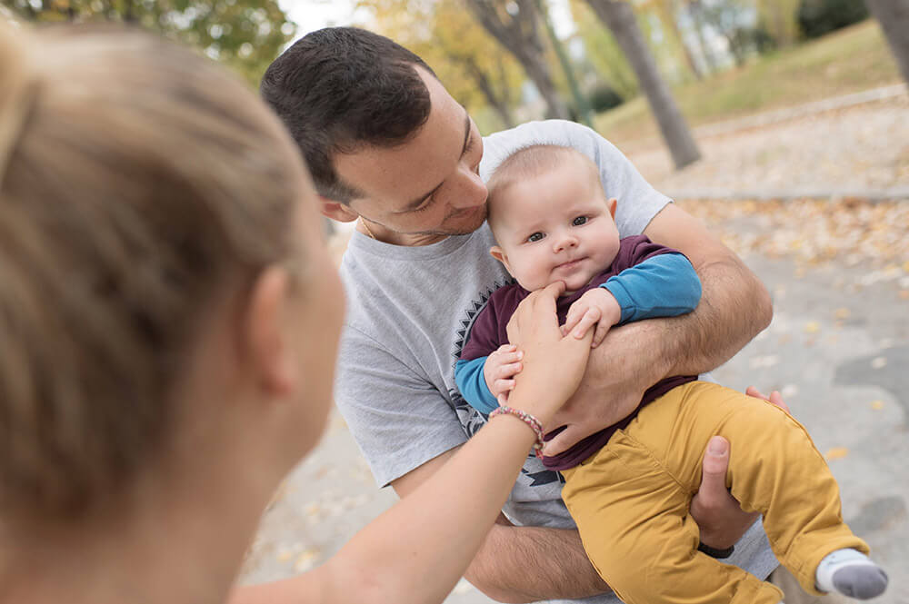 séance photo bébé au parc Borély