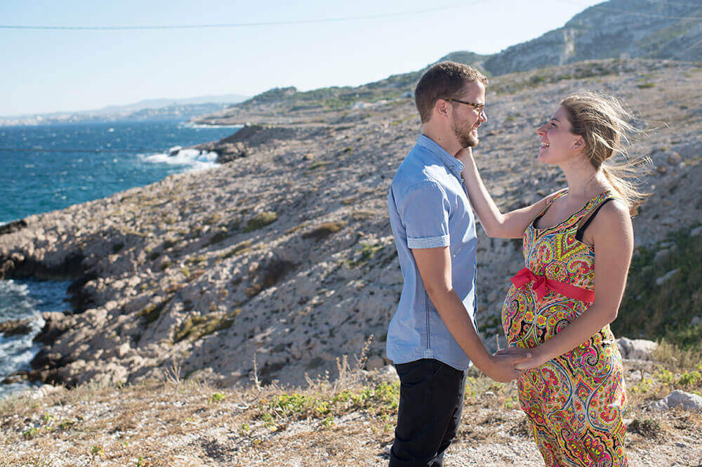 Portrait amoureux sur la côte Marseillaise.