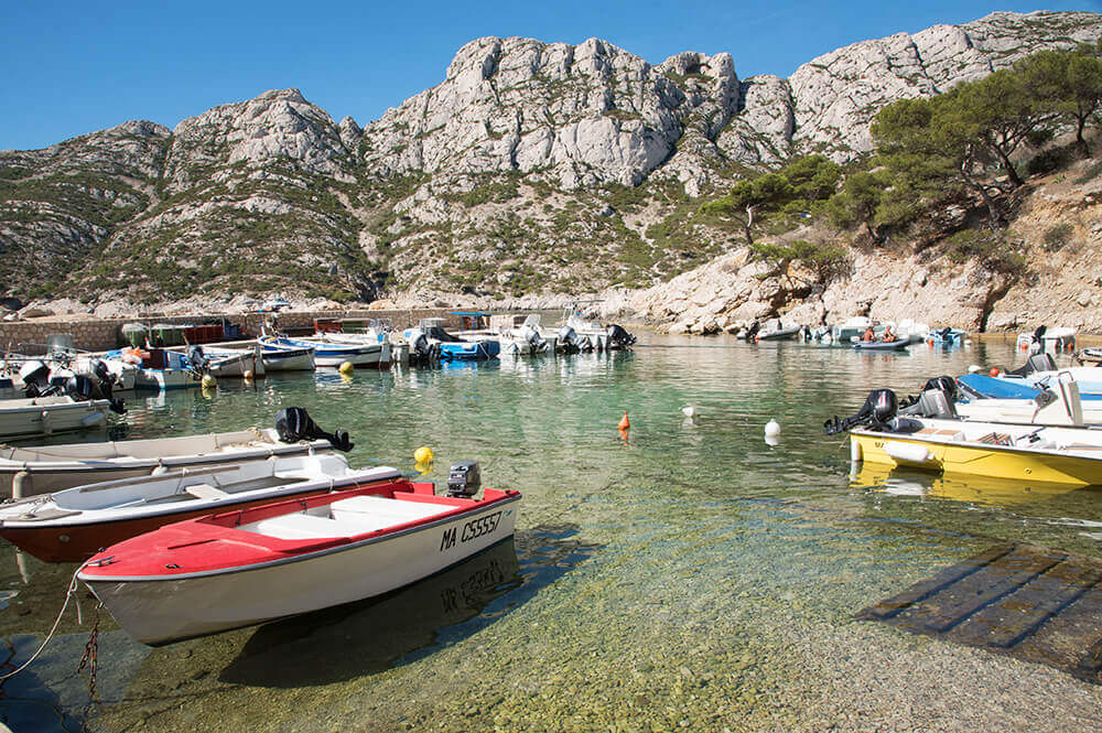 Bateaux au Port de Sormiou