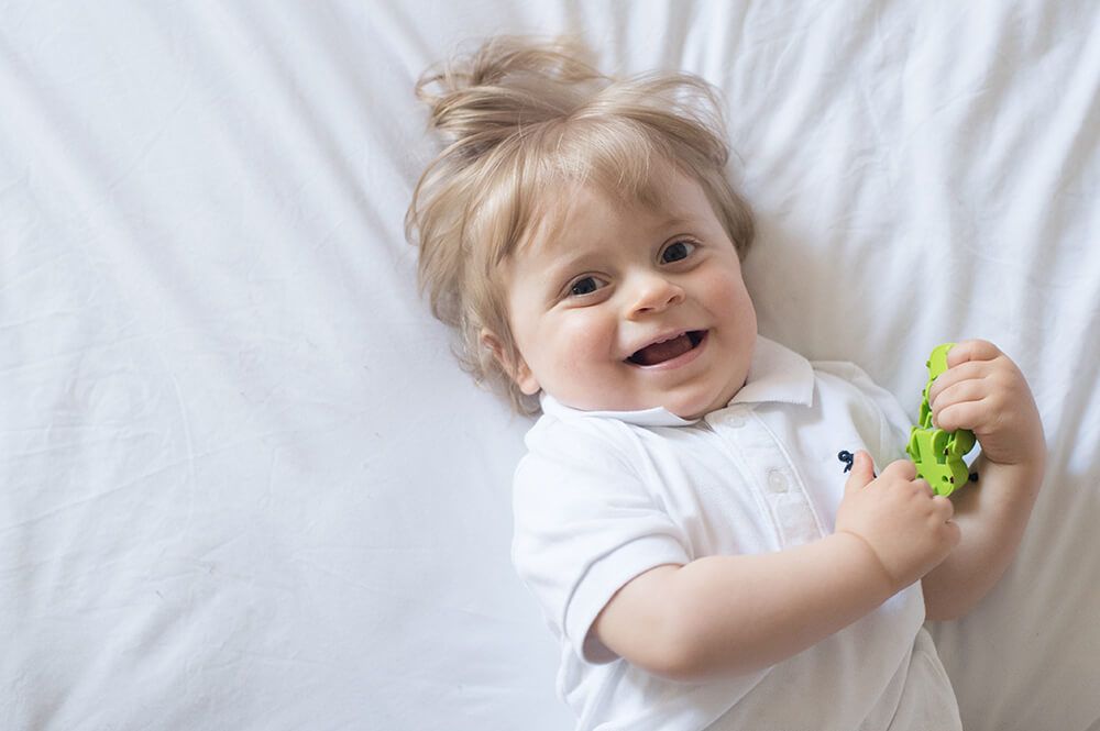 Portrait sourire bébé