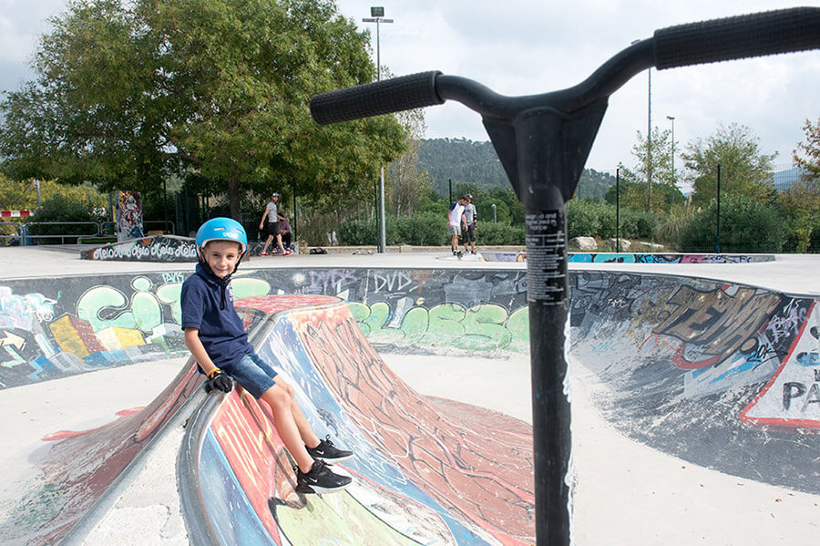 Skatepark à Marseille.