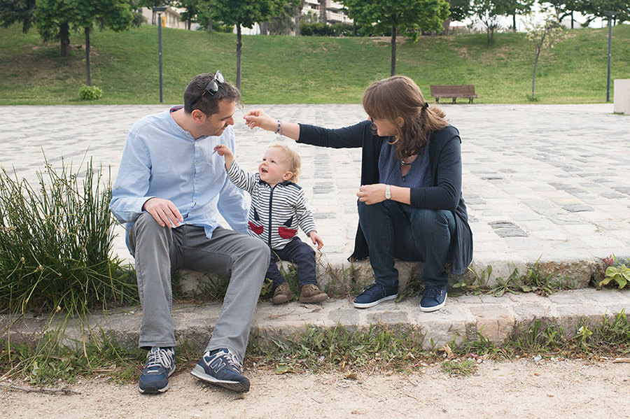 Séance photo au parc du 26ème centenaire. Portrait famille Marseille