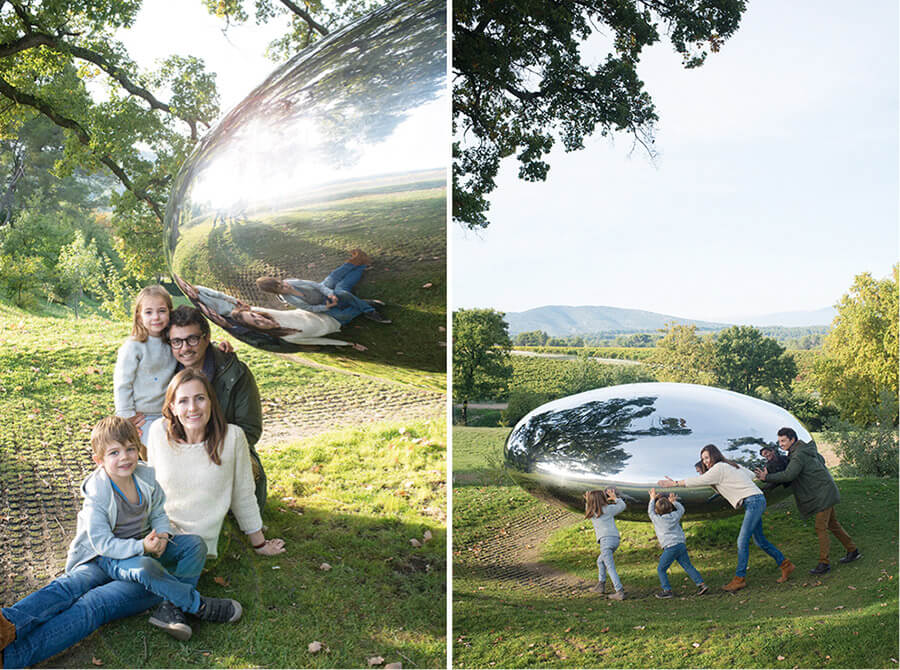 Séance photo famille au Château La Coste.