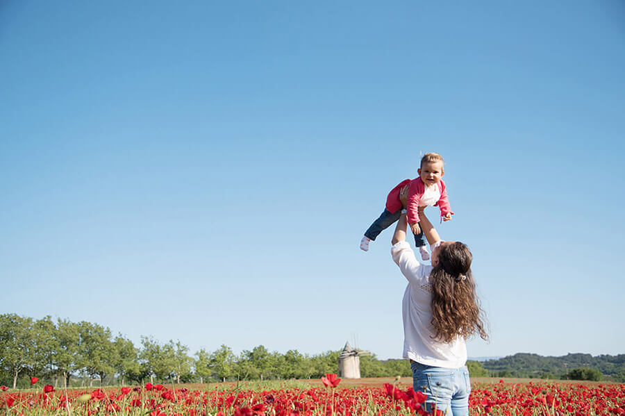 shooting au milieux des coquelicots