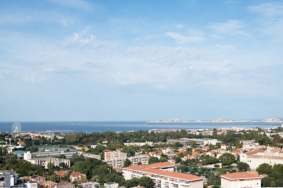 Vue panoramique sur Marseille.