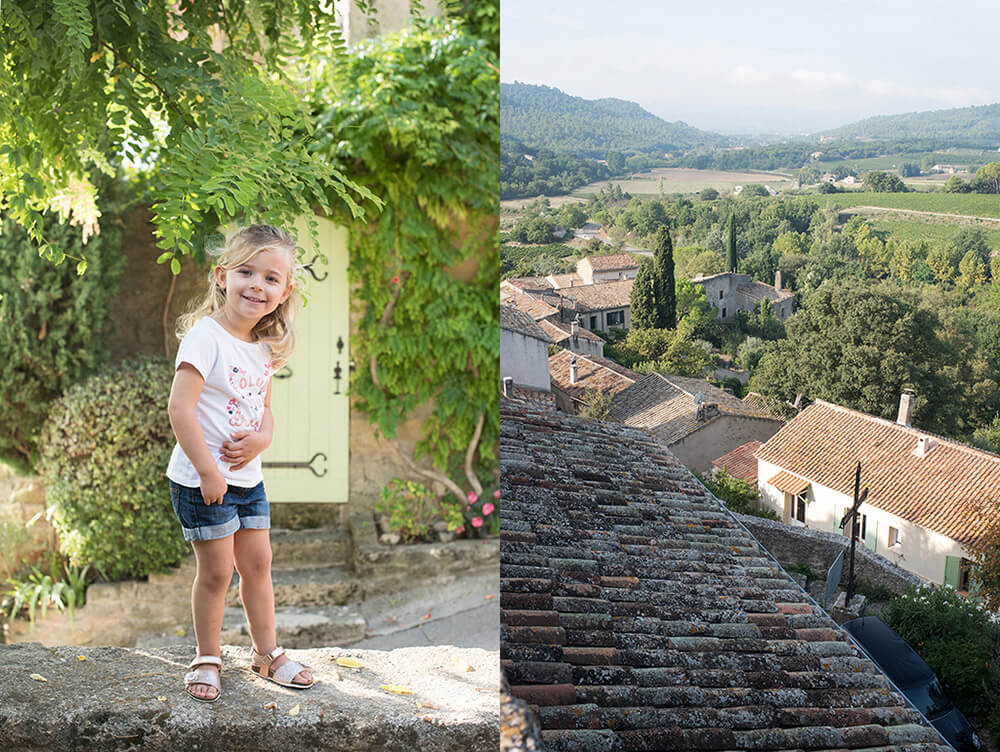 Séance photo famille Luberon. Les toits du Luberon. Vue panoramique.