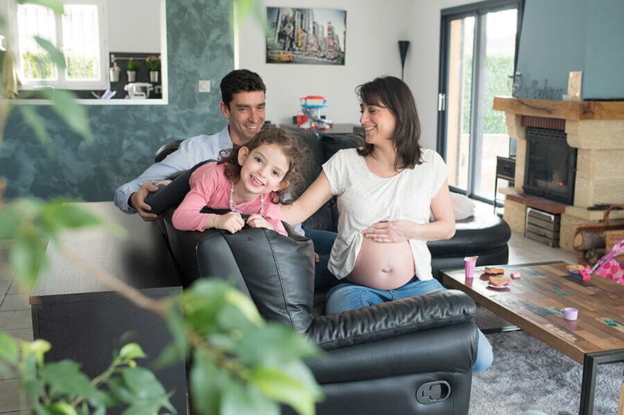 Shooting famille à domicile.