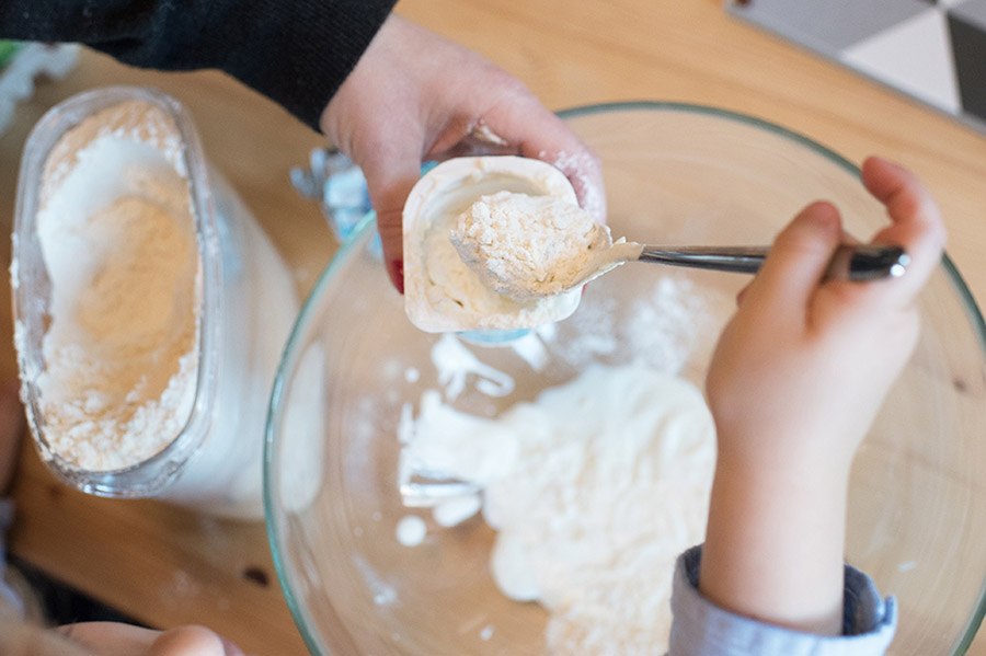 Préparer la pâte.