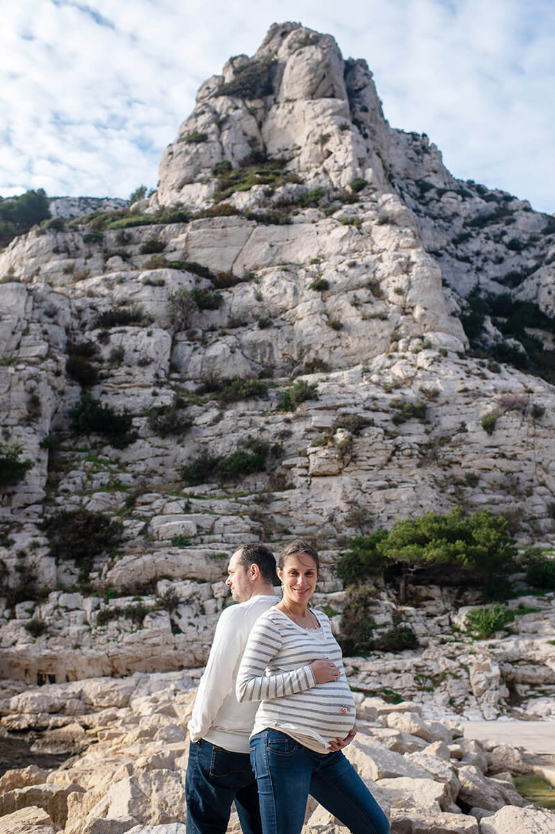 Shooting famille calanque Marseille.