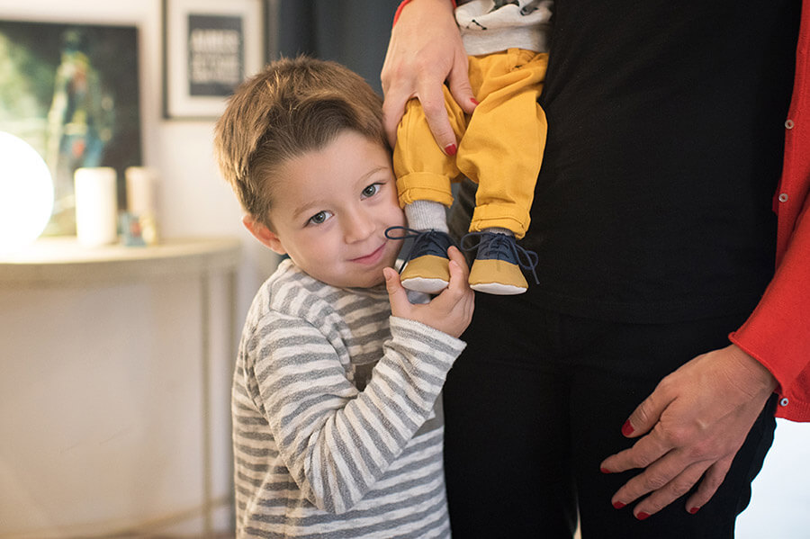 Photo à la hauteur d'un enfant de quatre ans.