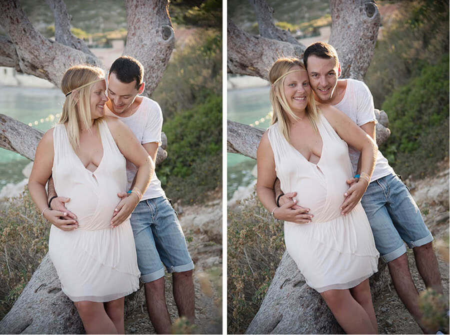 séance photo grossesse à la calanque de Sormiou