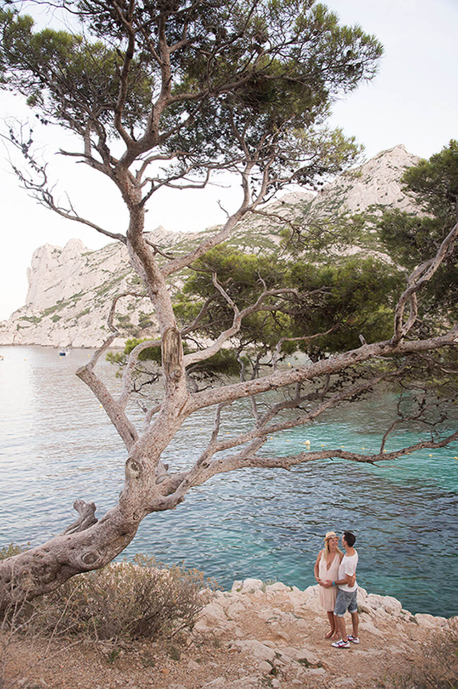 séance photo couple à la calanque de Sormiou